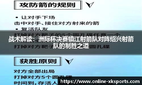 战术解读：洲际杯决赛镇江射箭队对阵绍兴射箭队的制胜之道